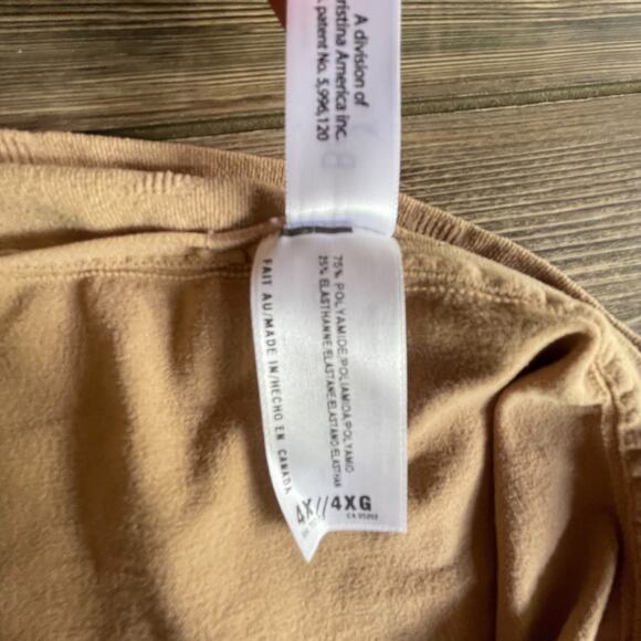 BODY WRAP Tan Beige Long Line Shaper Minimizer Slimming SZ 4X C101585 - Picture 4 of 11